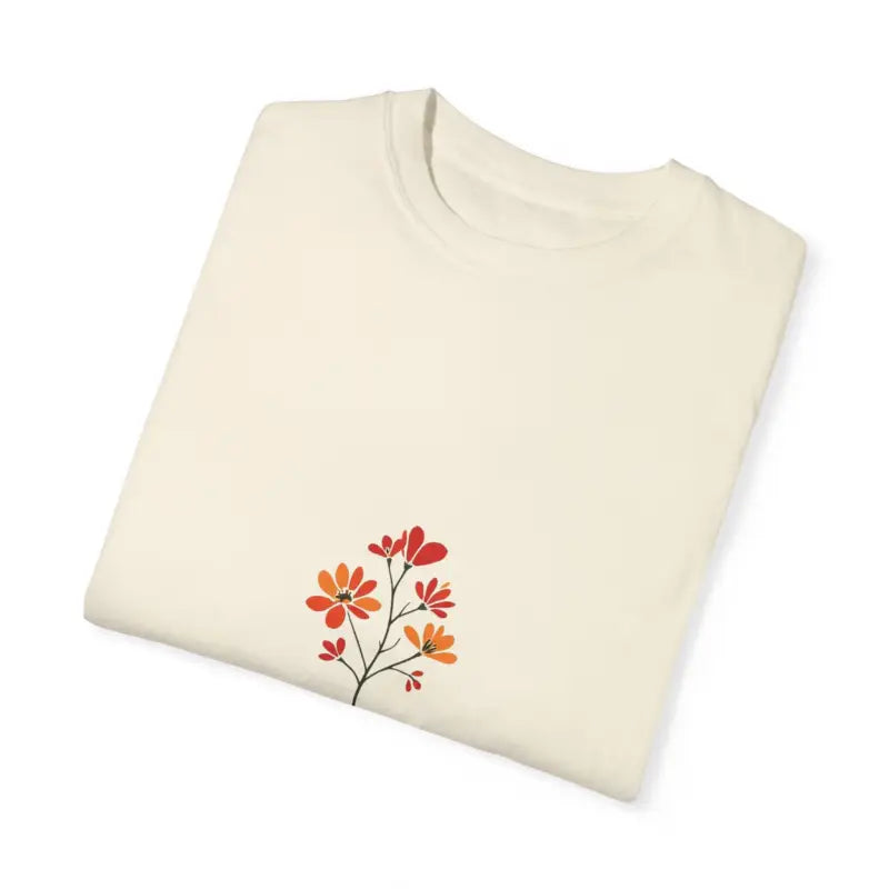 Floral Design Unisex T-Shirt Collection in Salmon White and Light Green - Ocean State Styles