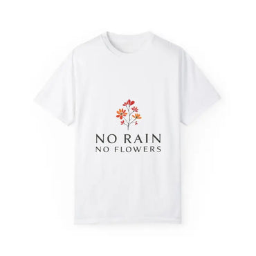 White T-shirt with floral design from the Floral Design T-Shirt Collection