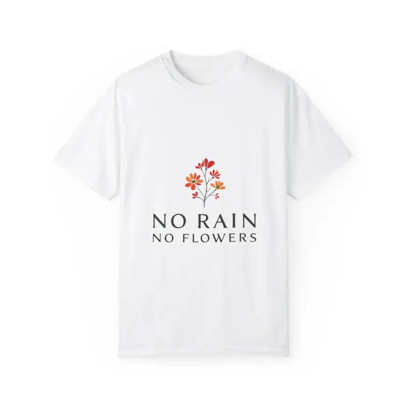 White T-shirt with floral design from the Floral Design T-Shirt Collection