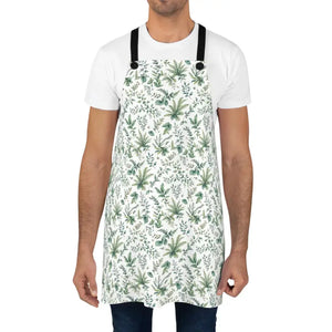 Floral Patterned Apron with Black Straps and Ties - Ocean State Styles