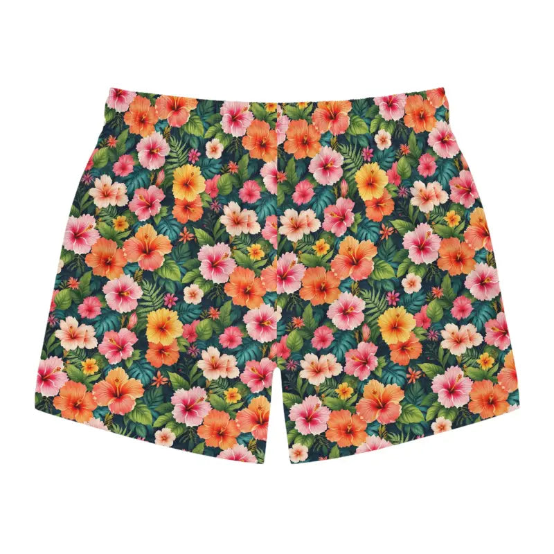 Floral Patterned Swim Trunks for Summer Beachwear - Ocean State Styles