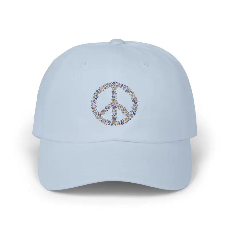 Floral Peace Sign Baseball Caps for Stylish Comfort and Everyday Use - Ocean State Styles