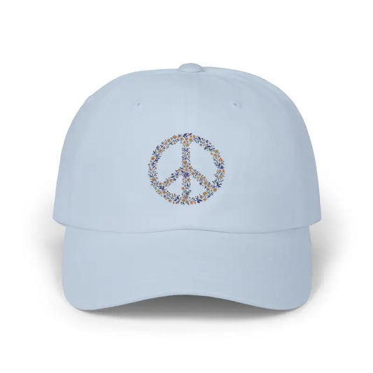 Floral Peace Sign Baseball Caps for Stylish Comfort and Everyday Use - Ocean State Styles