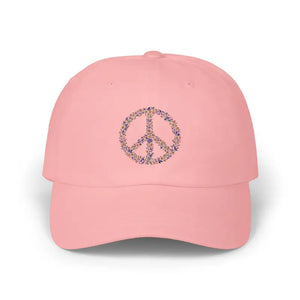 Floral Peace Sign Baseball Caps for Stylish Comfort and Everyday Use - Ocean State Styles