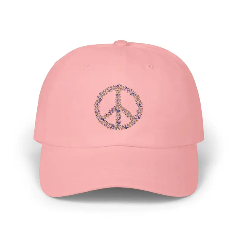 Floral Peace Sign Baseball Caps for Stylish Comfort and Everyday Use - Ocean State Styles
