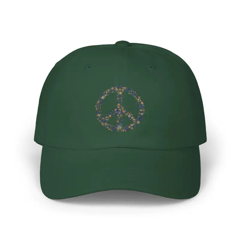 Floral Peace Sign Baseball Caps for Stylish Comfort and Everyday Use - Ocean State Styles