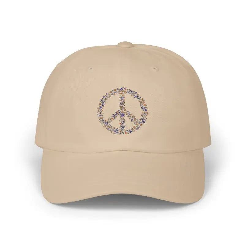 Floral Peace Sign Baseball Caps for Stylish Comfort and Everyday Use - Ocean State Styles