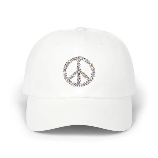 Floral Peace Sign Baseball Caps for Stylish Comfort and Everyday Use - Ocean State Styles