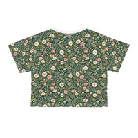 Floral Print Crop Top for Chic Casual Wear - Ocean State Styles