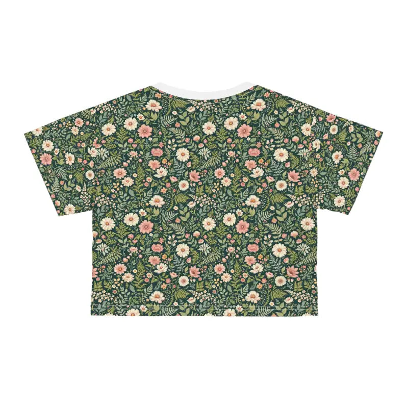 Floral Print Crop Top for Chic Casual Wear - Ocean State Styles