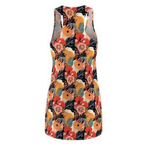 Floral Print Racerback Dress for Summer Parties - Ocean State Styles
