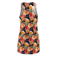 Floral Print Racerback Dress for Summer Parties - Ocean State Styles