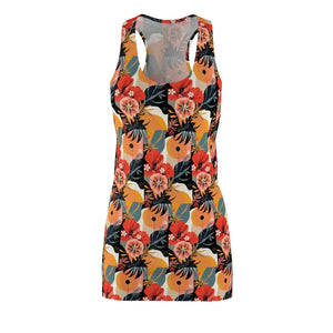 Floral Print Racerback Dress for Summer Parties - Ocean State Styles