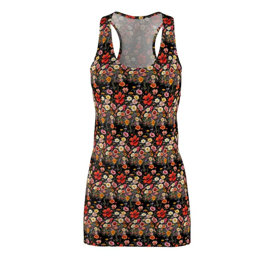 Floral Print Racerback Tank Dress for Effortless Summer Style - Ocean State Styles