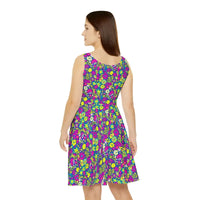 Floral Print Skater Dress for Spring Celebrations - Ocean State Styles