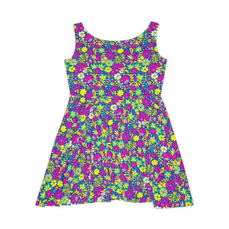 Floral Print Skater Dress for Spring Celebrations featuring a stylish sleeveless design
