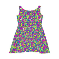 Floral Print Skater Dress for Spring Celebrations - Ocean State Styles