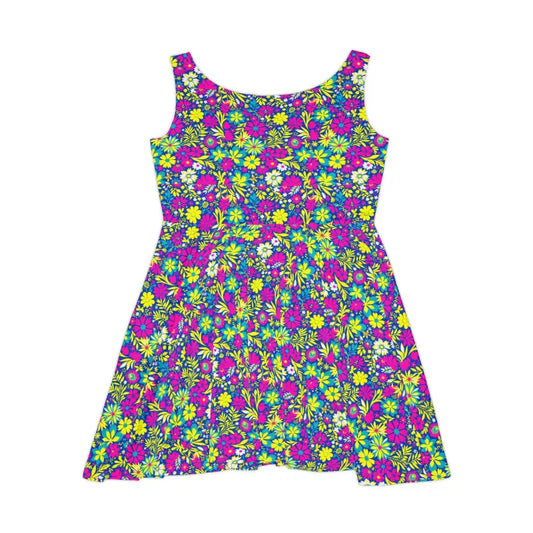 Floral Print Skater Dress for Spring Celebrations - Ocean State Styles