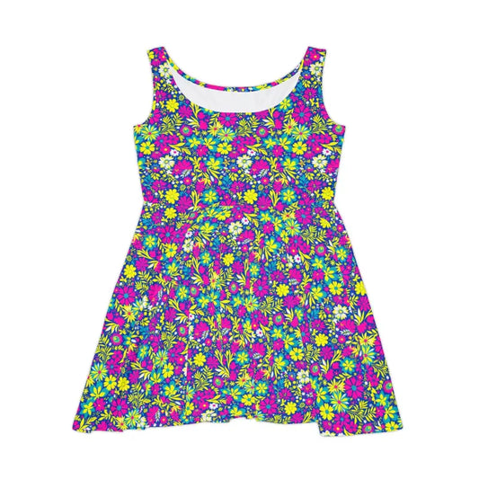 Floral Print Skater Dress for Spring Celebrations - Ocean State Styles