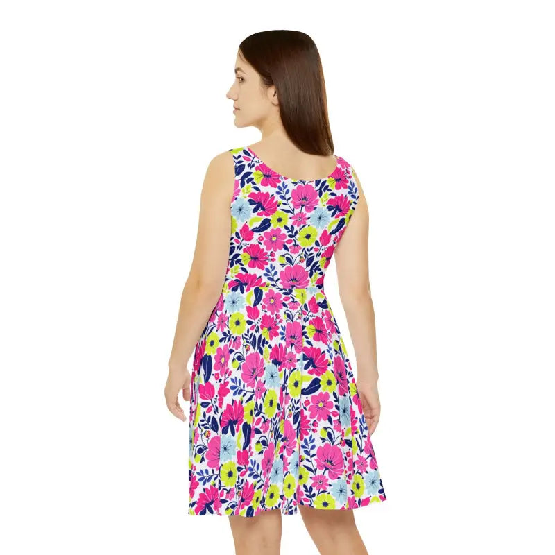 Floral Women’s Skater Dress featuring a vibrant print for a playful summer look