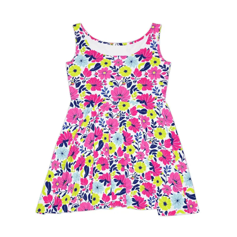 Floral Women’s Skater Dress featuring a vibrant sleeveless design for summer style