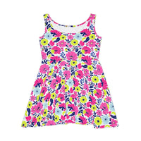 Floral Print Sleeveless Skater Dress for Women - Ocean State Styles