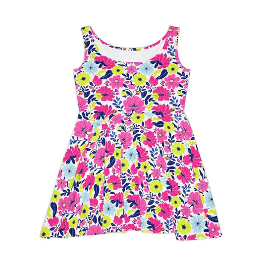 Floral Print Sleeveless Skater Dress for Women - Ocean State Styles