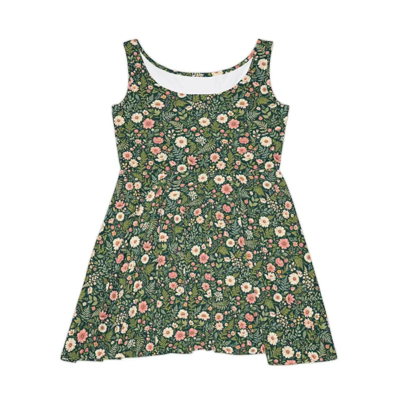 Floral Print Sleeveless Skater Dress for Women - Ocean State Styles