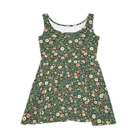 Floral Print Sleeveless Skater Dress for Women - Ocean State Styles
