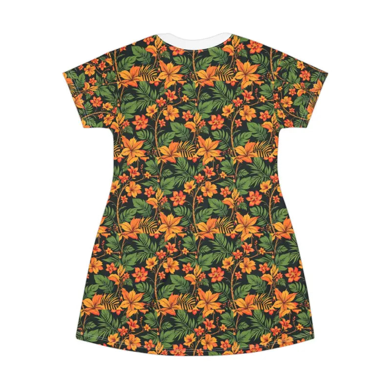 Floral Print T Shirt Dress for Women Lightweight Summer Style - Ocean State Styles