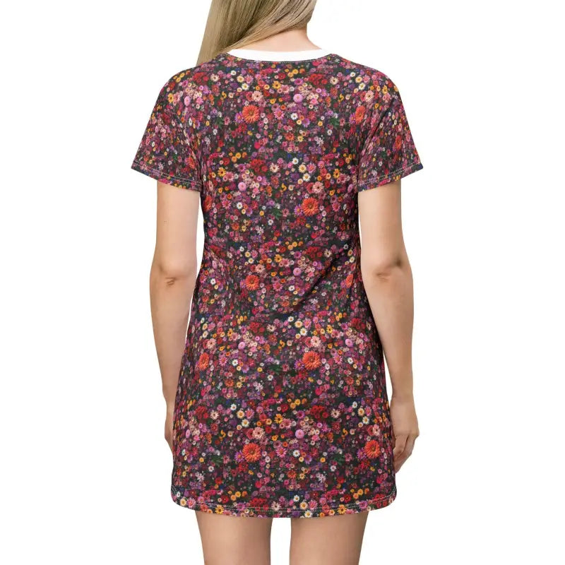 Floral Print T Shirt Dress for Women in Casual Summer Style with Vibrant Patterns