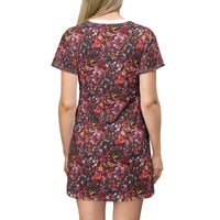 Floral Print T Shirt Dress Casual Summer Style for Women - Ocean State Styles