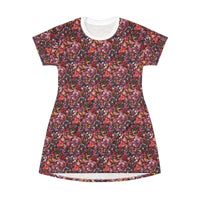 Floral Print T Shirt Dress Casual Summer Style for Women - Ocean State Styles