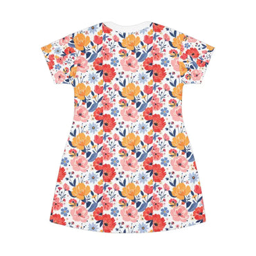 Floral print T-shirt dress showcasing effortless summer style for your wardrobe
