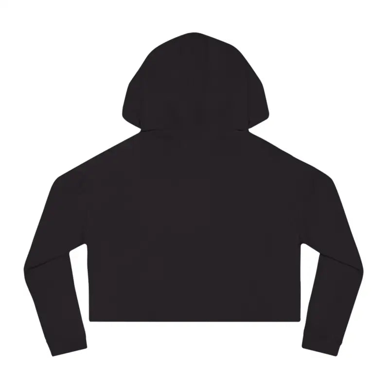 Black cropped hoodie with long sleeves from Flower Child Pastel Floral Print collection