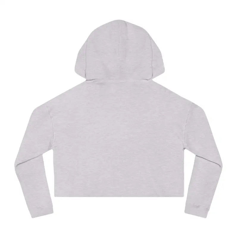 Light grey cropped hoodie from Flower Child Pastel Floral Print collection