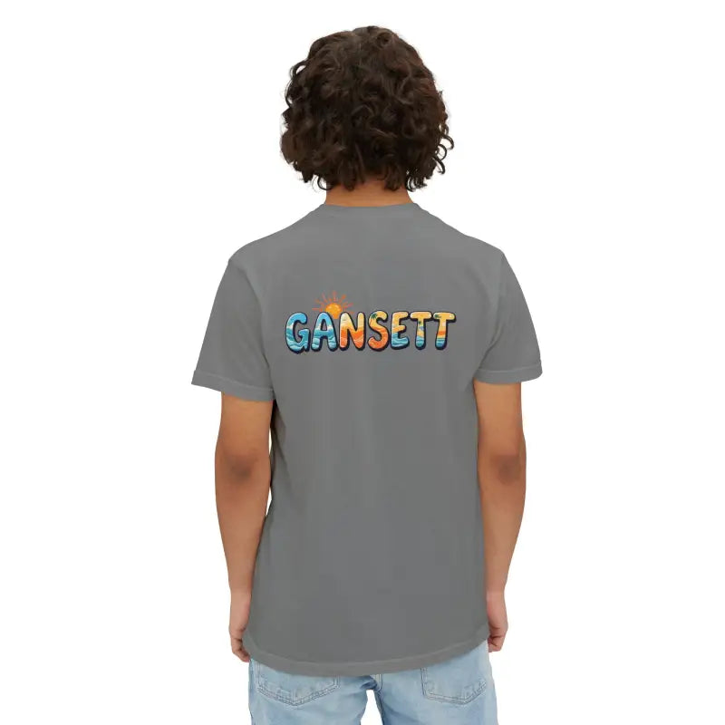 Gansett Beach Vibes Pocket T Shirt for Summer Fun Wear - Ocean State Styles