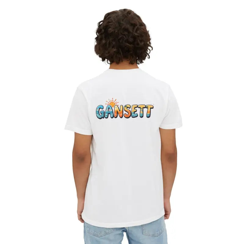 Gansett Beach Vibes Pocket T Shirt for Summer Fun Wear - Ocean State Styles