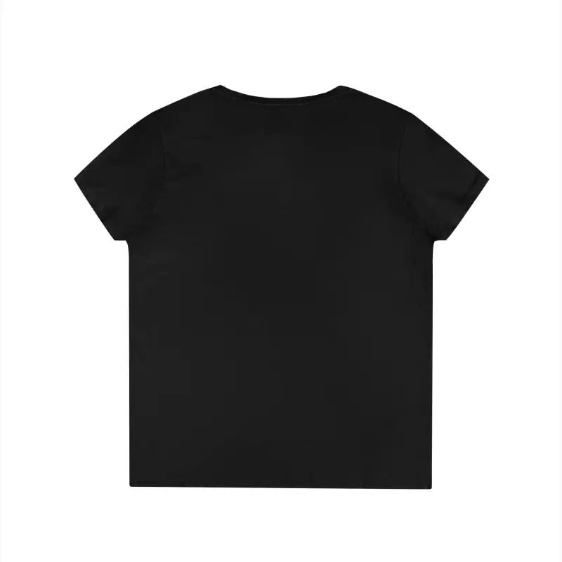 Black Geometric Lobster V Neck T Shirt displayed on a neutral background