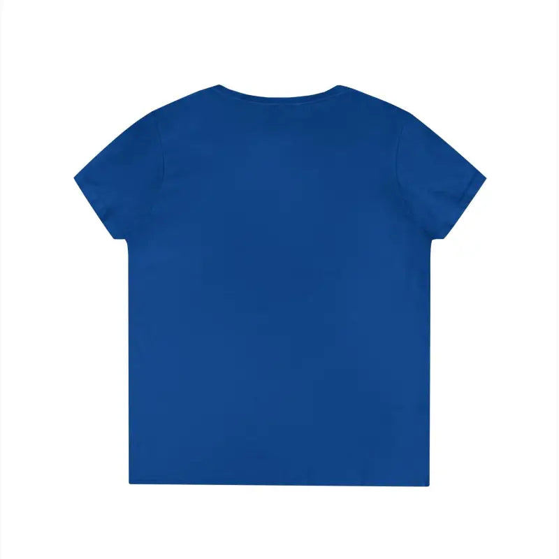 Blue short-sleeved Geometric Lobster V Neck T Shirt for stylish casual wear