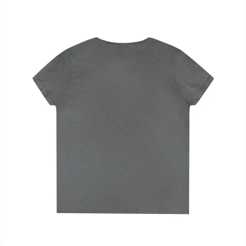 Gray short-sleeved Geometric Lobster V Neck T Shirt for stylish casual wear