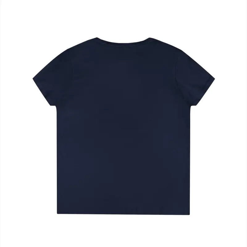 Navy blue Geometric Lobster V Neck T Shirt displayed on a neutral background
