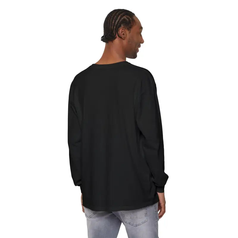 Black long-sleeved Girl Dad T-shirt for proud fathers of daughters