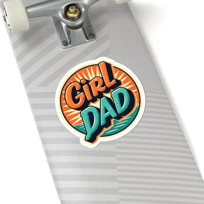 Girl Dad Retro Style Sticker for Home Decor and Thoughtful Gifts