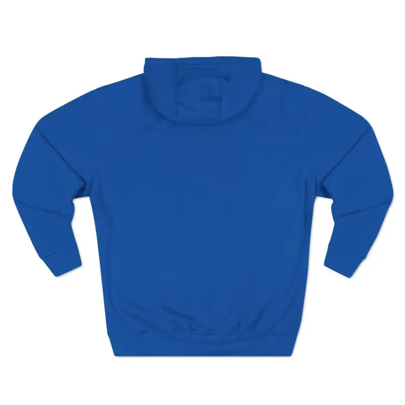 Blue hooded sweatshirt featuring a Golden Retriever dog graphic design