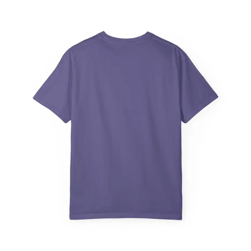 Purple short-sleeved t-shirt featuring Golden Retriever dog lover design for unisex wear