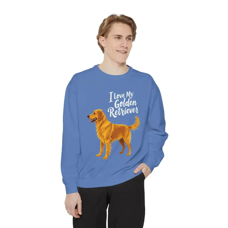 Golden Retriever Graphic Sweatshirt for Dog Lovers Cozy Wear - Ocean State Styles