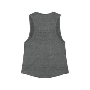 Gray Beach Vibes Tank Top with Block Island Design - Ocean State Styles