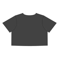 Gray Crop Top With Sunflower Graphic for Casual Chic Style - Ocean State Styles