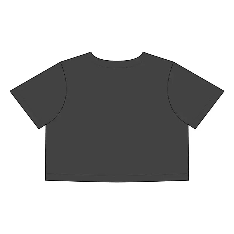 Gray Crop Top With Sunflower Graphic for Casual Chic Style - Ocean State Styles